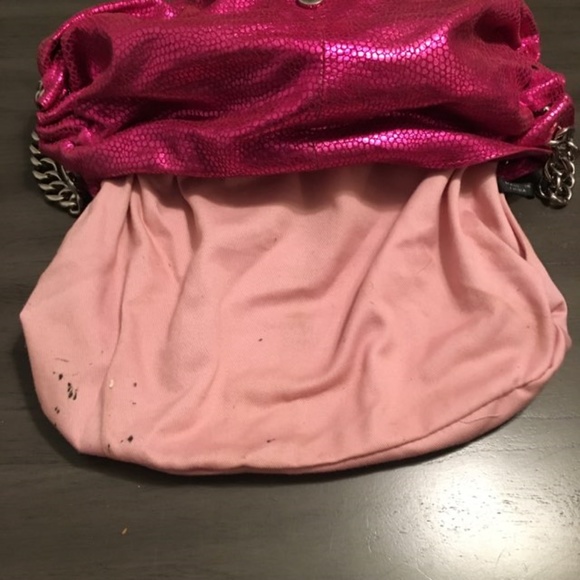 BCBGirls Pink Iridescent Snakeskin Shoulder Bag - Picture 8 of 8
